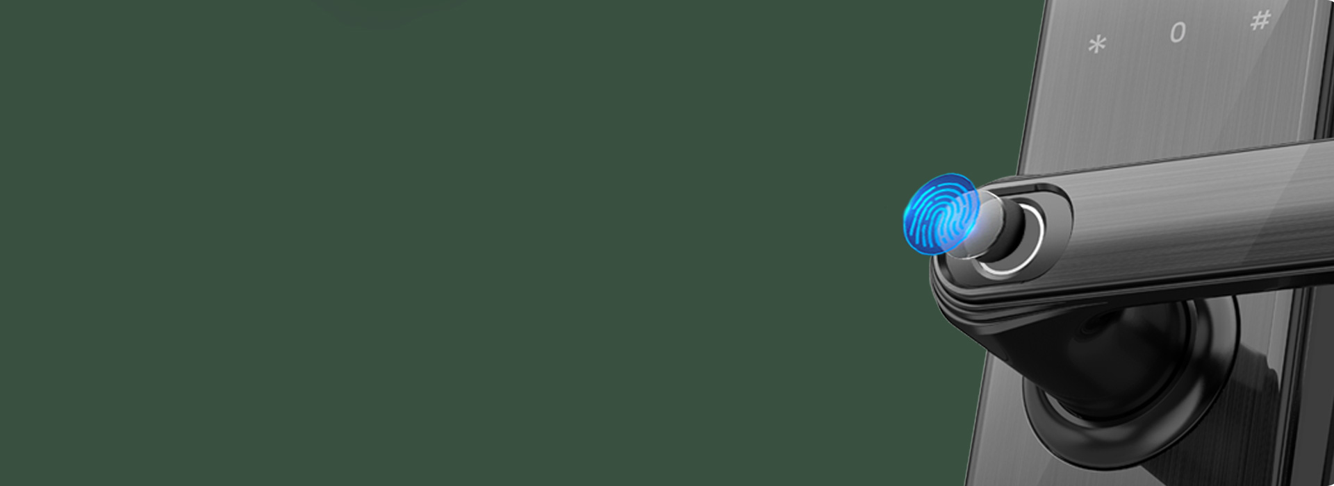 指紋識別，一握即開
 指紋識別模塊位于門...