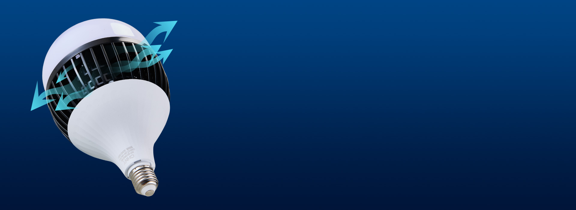 鰭片式對(duì)流散熱設(shè)計(jì)
 正泰照明球泡QP2...