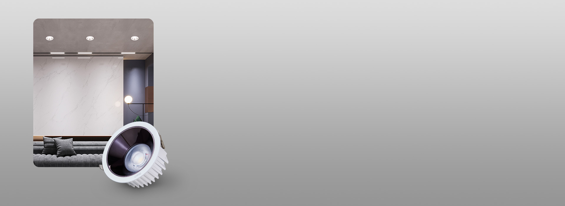 藏光防眩，光線不刺眼
 深藏式光源設計，...