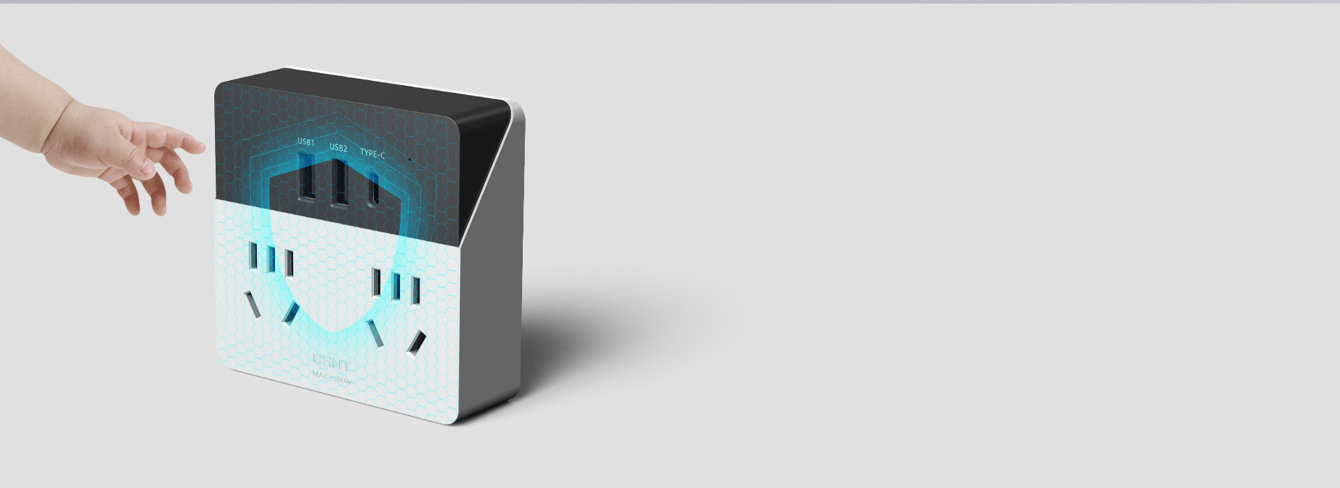 安全保護門，防塵防觸電
 自帶安全保護門...