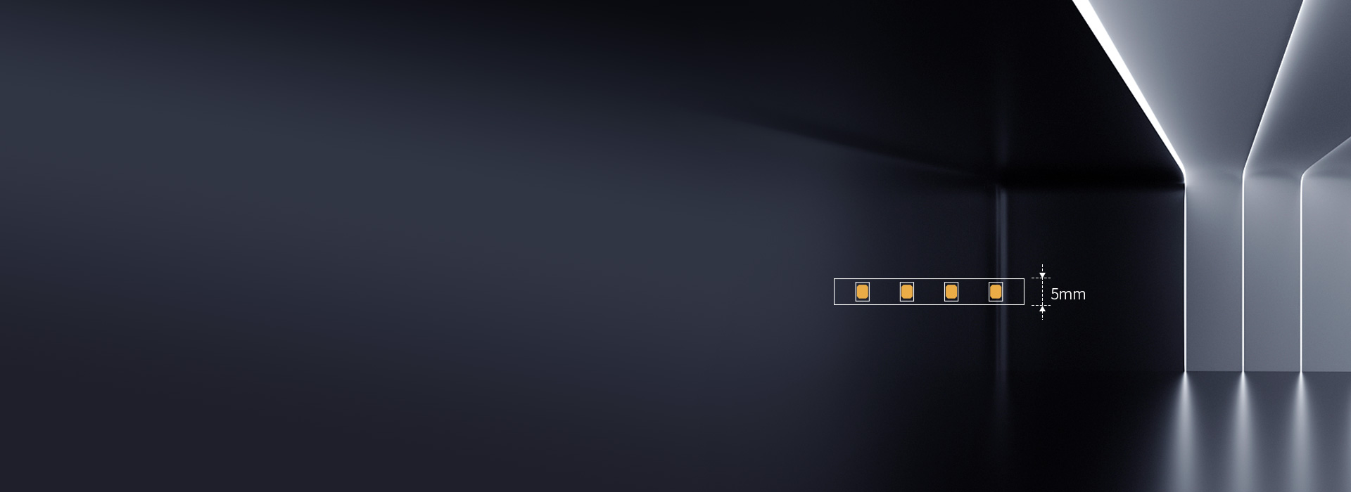 5mm寬度，窄燈槽也適用
 輕巧優(yōu)雅，燈...