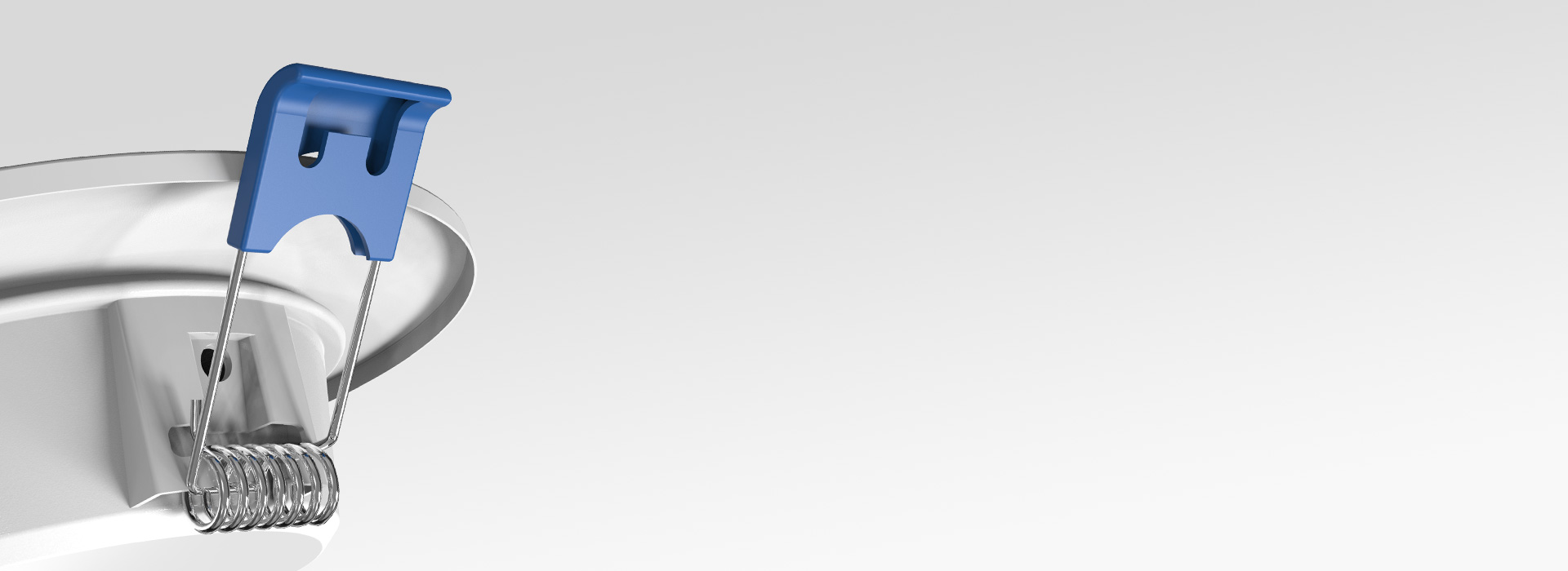 高強度卡簧卡扣，緊密貼合吊頂
 彈簧卡扣...