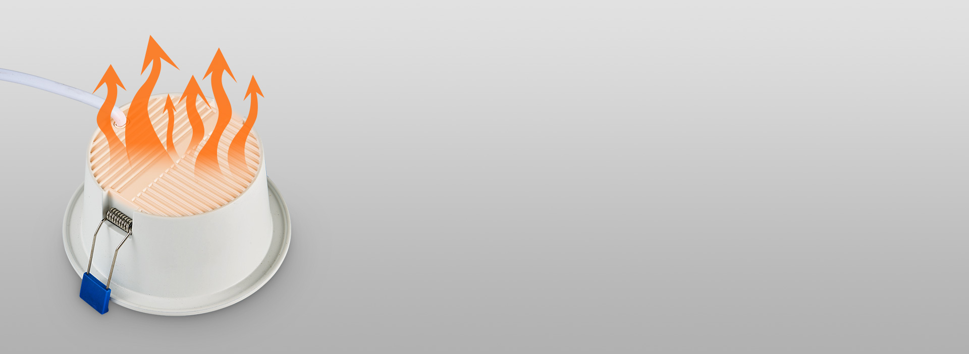 全鋁壓鑄一體成型
 燈體一體成型，表面精...