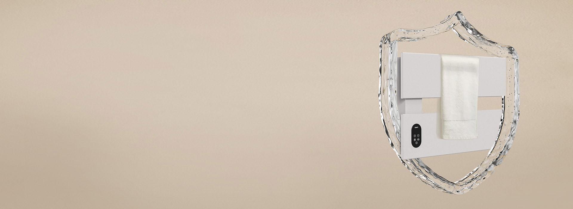 IPX4級可靠防水，濕毛巾隨用隨放
 強...