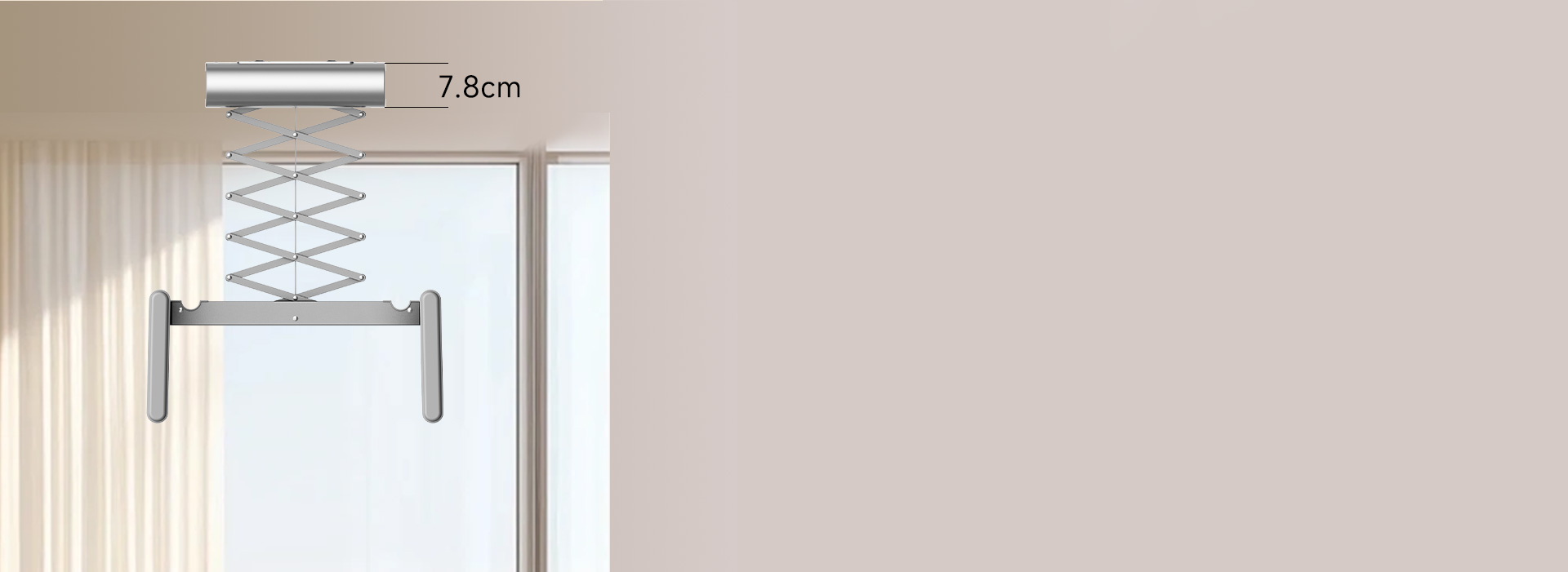 極簡美學，裝飾陽臺
 輕奢太空銀，質感細...