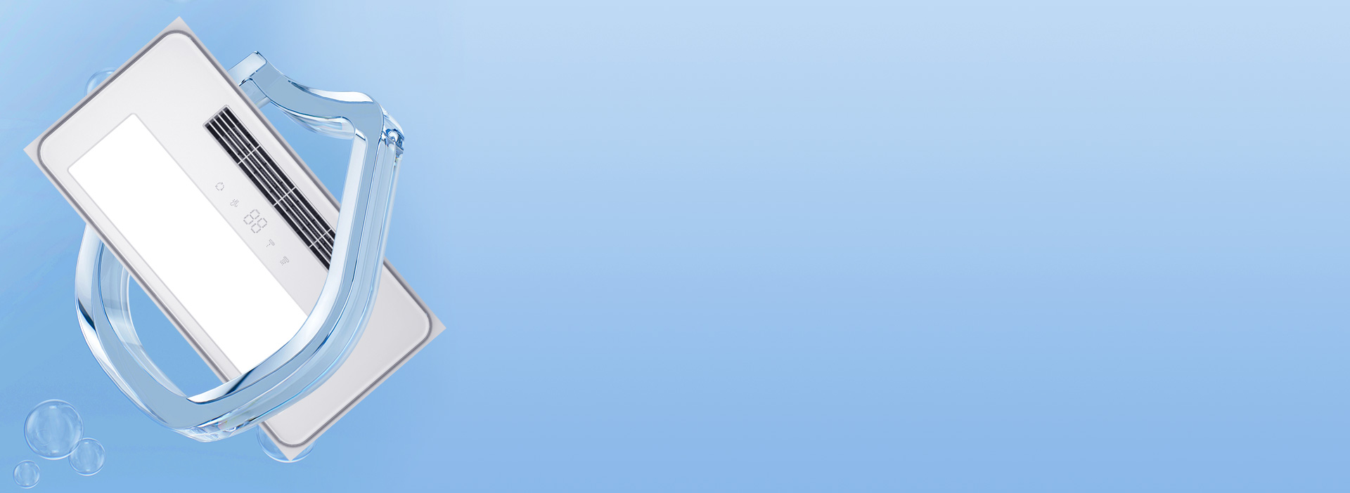 嚴密防水，安心沐浴
 取暖換氣采用雙核塑...