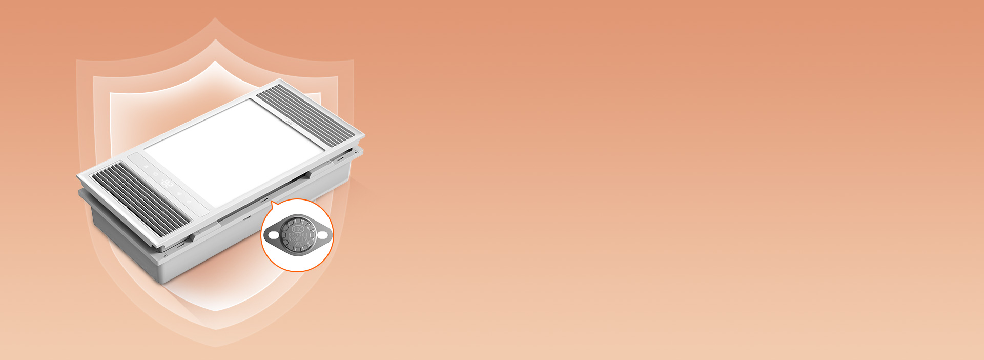 過熱保護(hù)，為安全加一道屏障
 內(nèi)置95°...