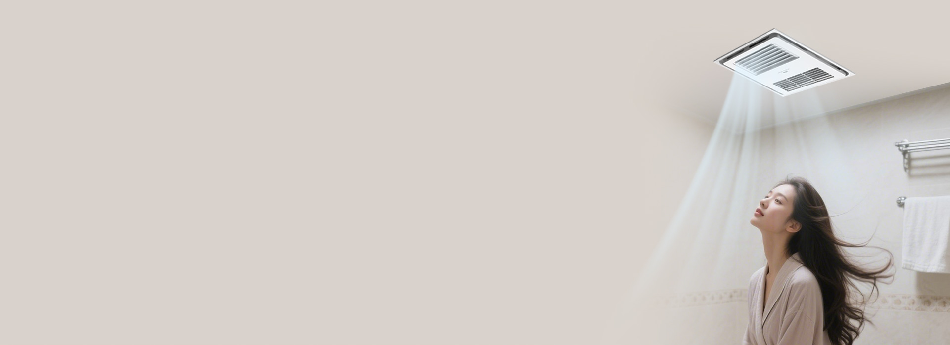 強勁風力，即開即涼
 全銅電機，強勁離心...